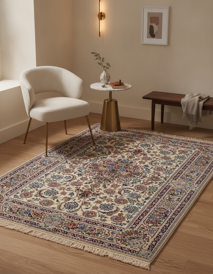 157 x 231 Isfahan mit Seide