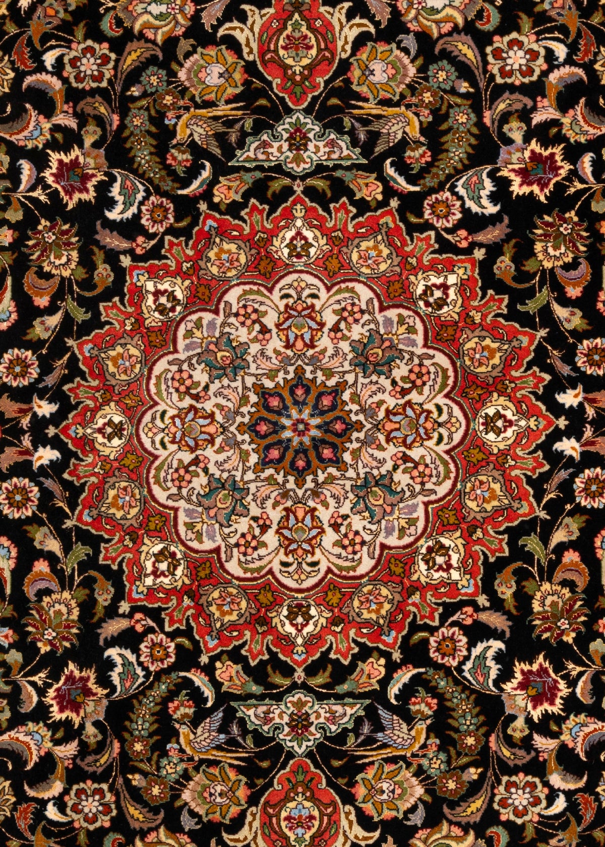 255 x 210 Täbriz mit Seide