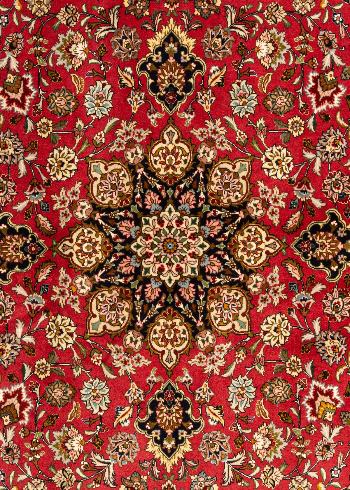216x201 Tabriz avec de la soie