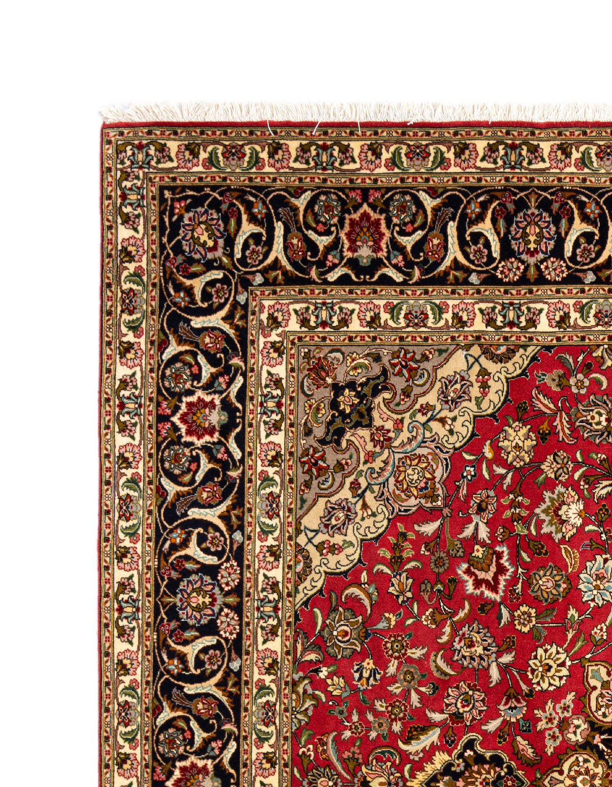 216x201 Tabriz avec de la soie