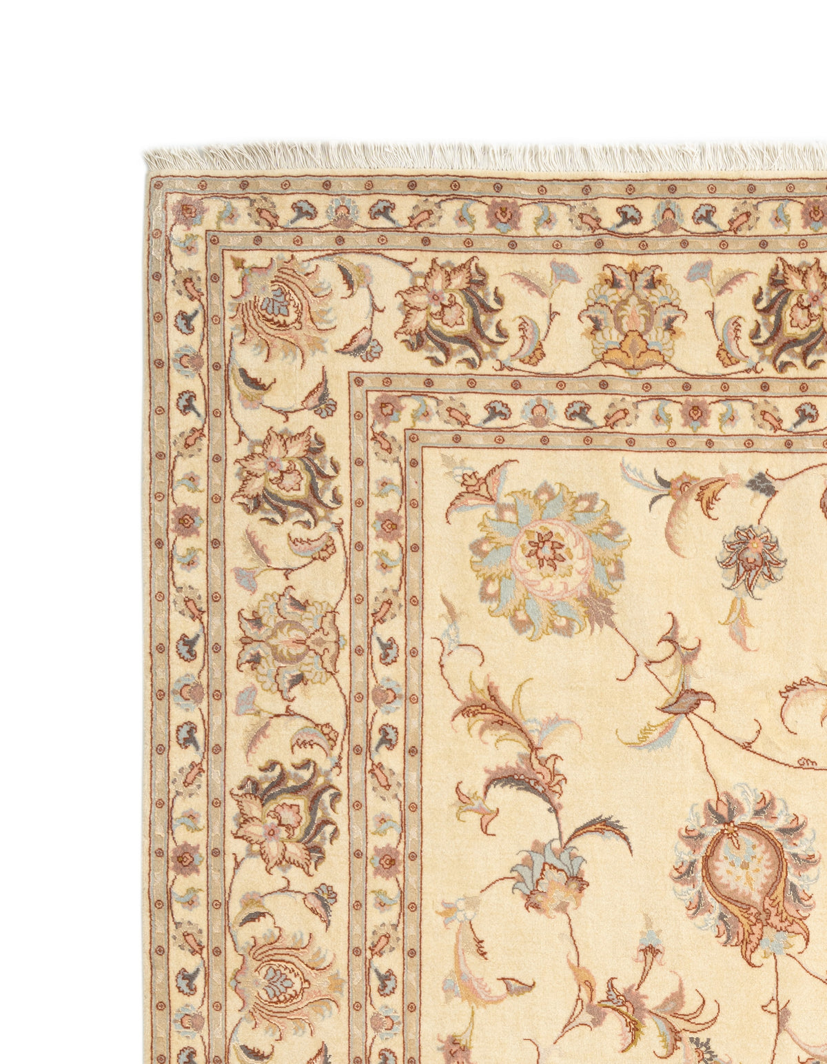 257x203 Tabriz avec de la soie