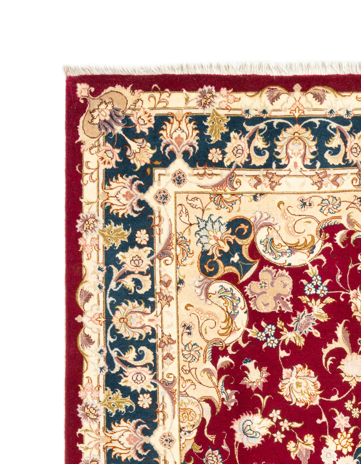 242x166 Tabriz con seta