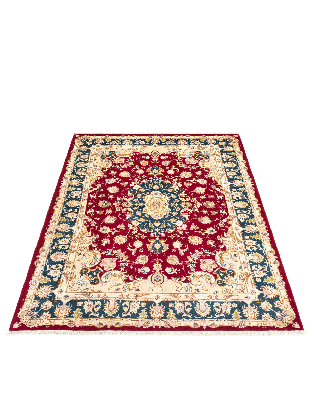 242x166 Tabriz con seta