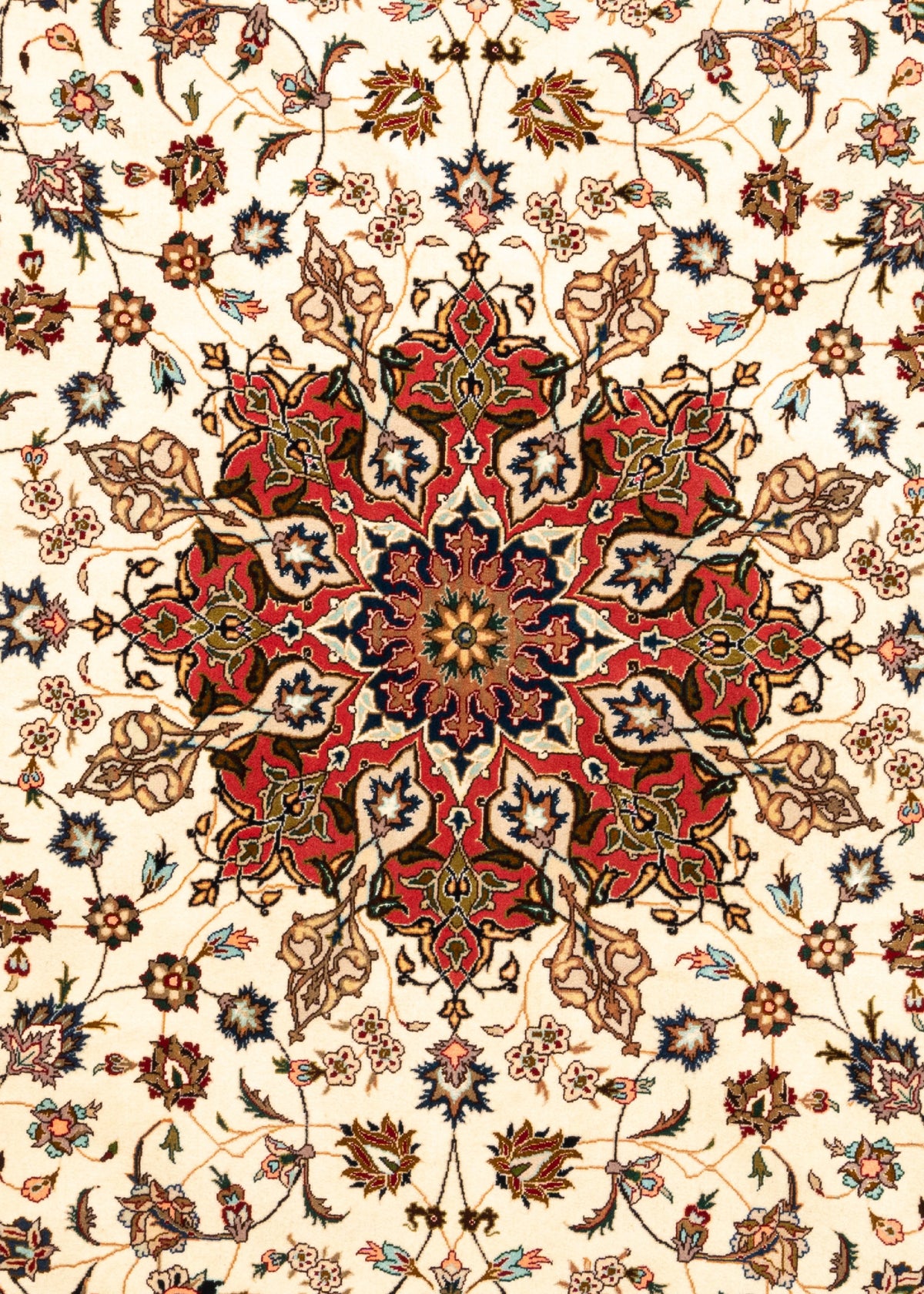 205 x 205 Täbriz mit Seide