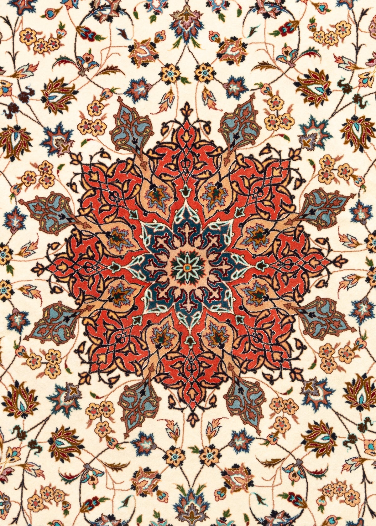 200 x 200 Täbriz mit Seide