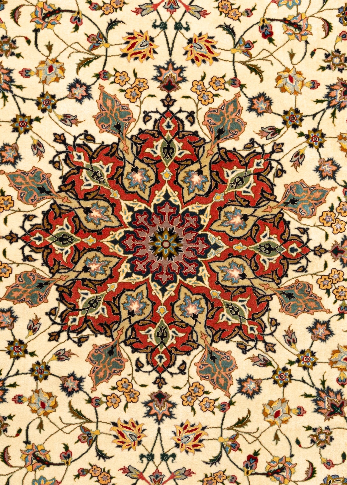 200 x 200 Täbriz mit Seide