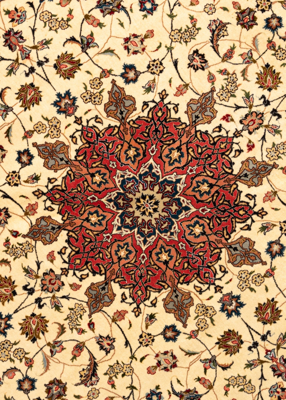200 x 200 Täbriz mit Seide