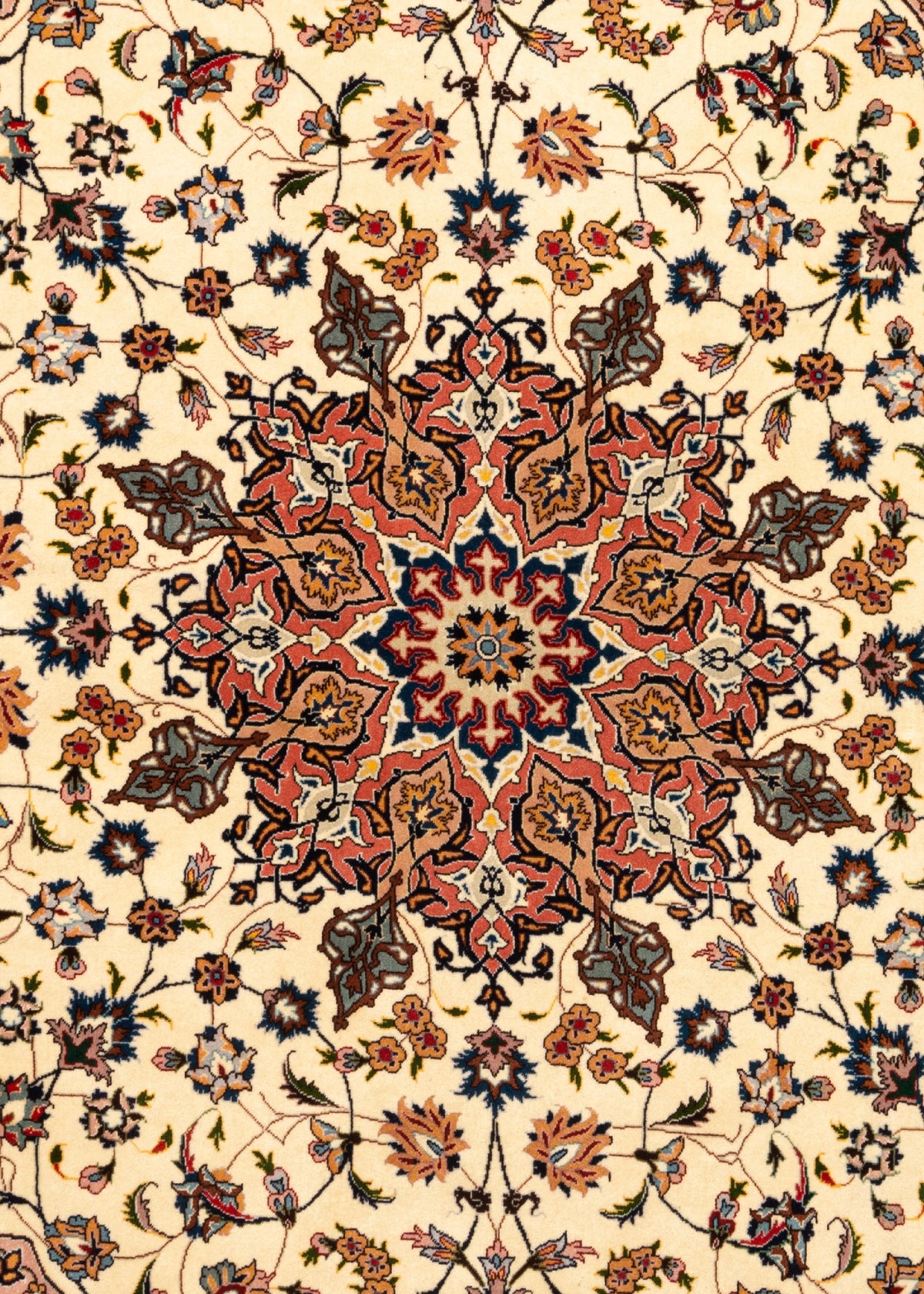 200 x 200 Täbriz mit Seide
