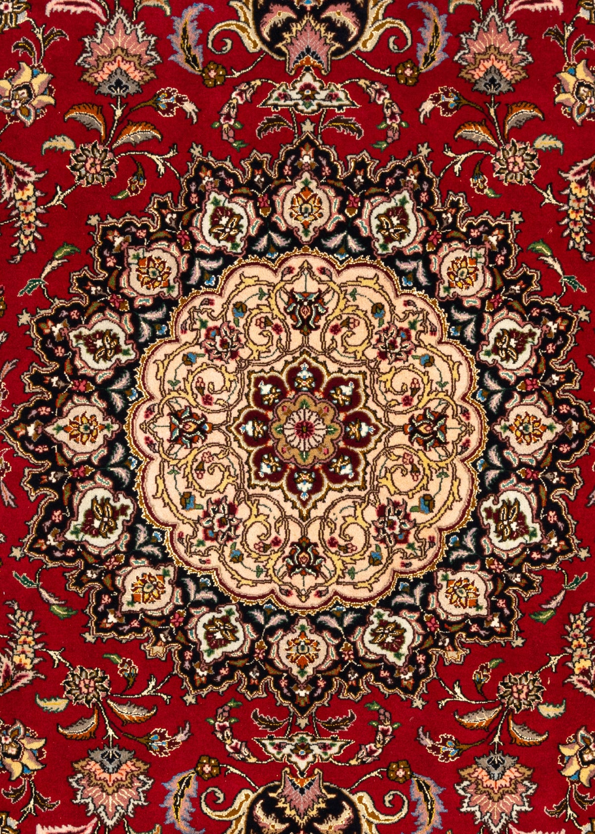 283 x 245 Täbriz mit Seide