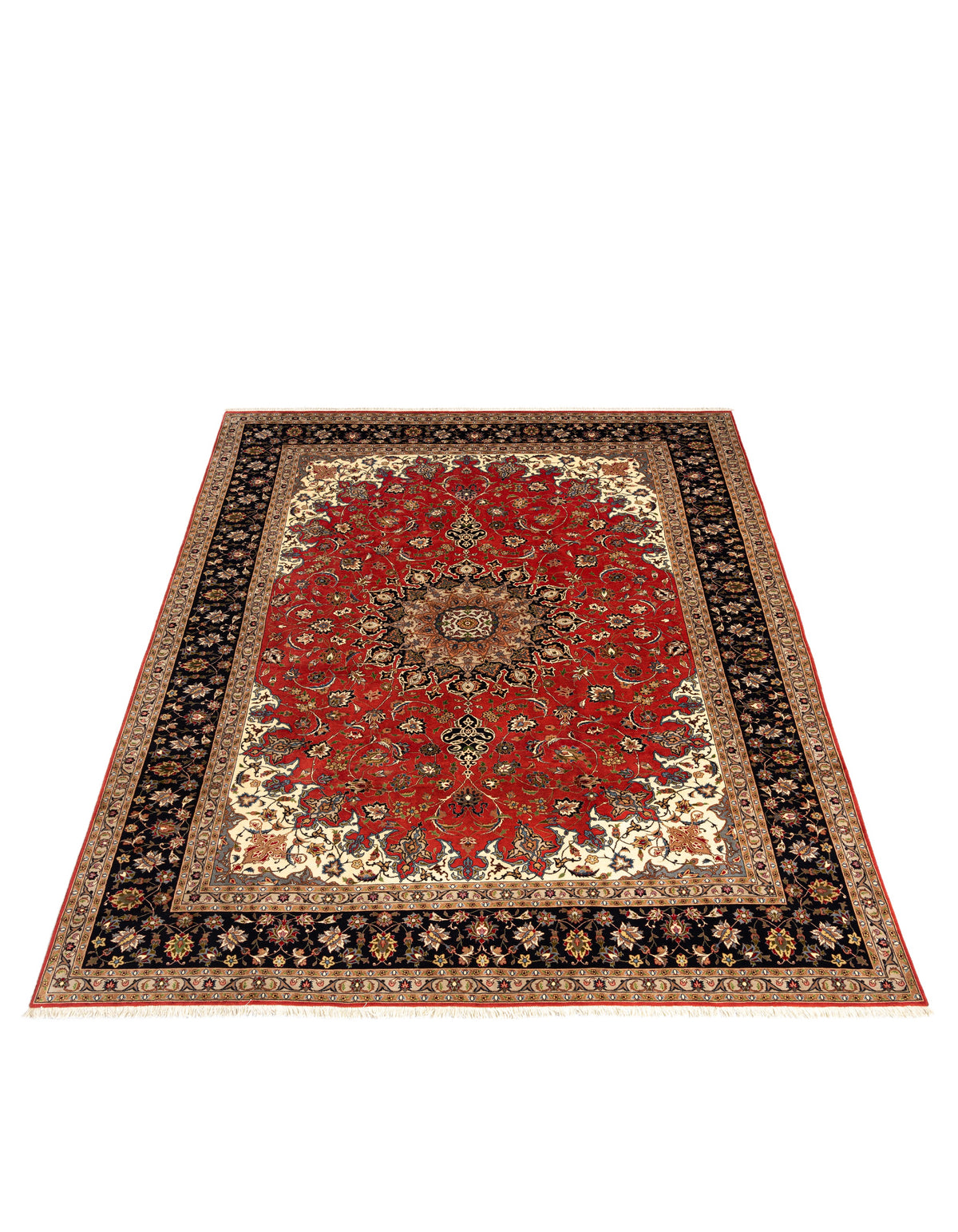 338x253 Tabriz con seta