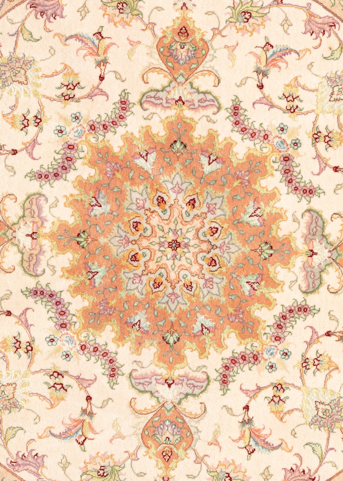 150 x 150 Täbriz mit Seide