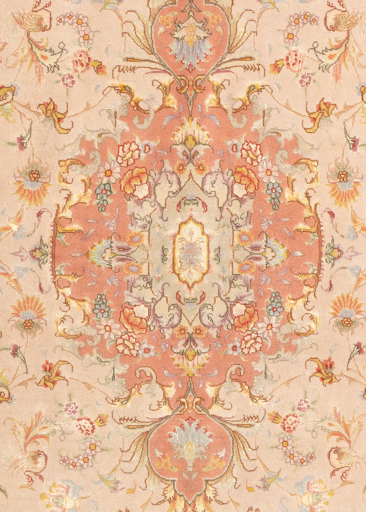 214 x 152 Tabriz con seta