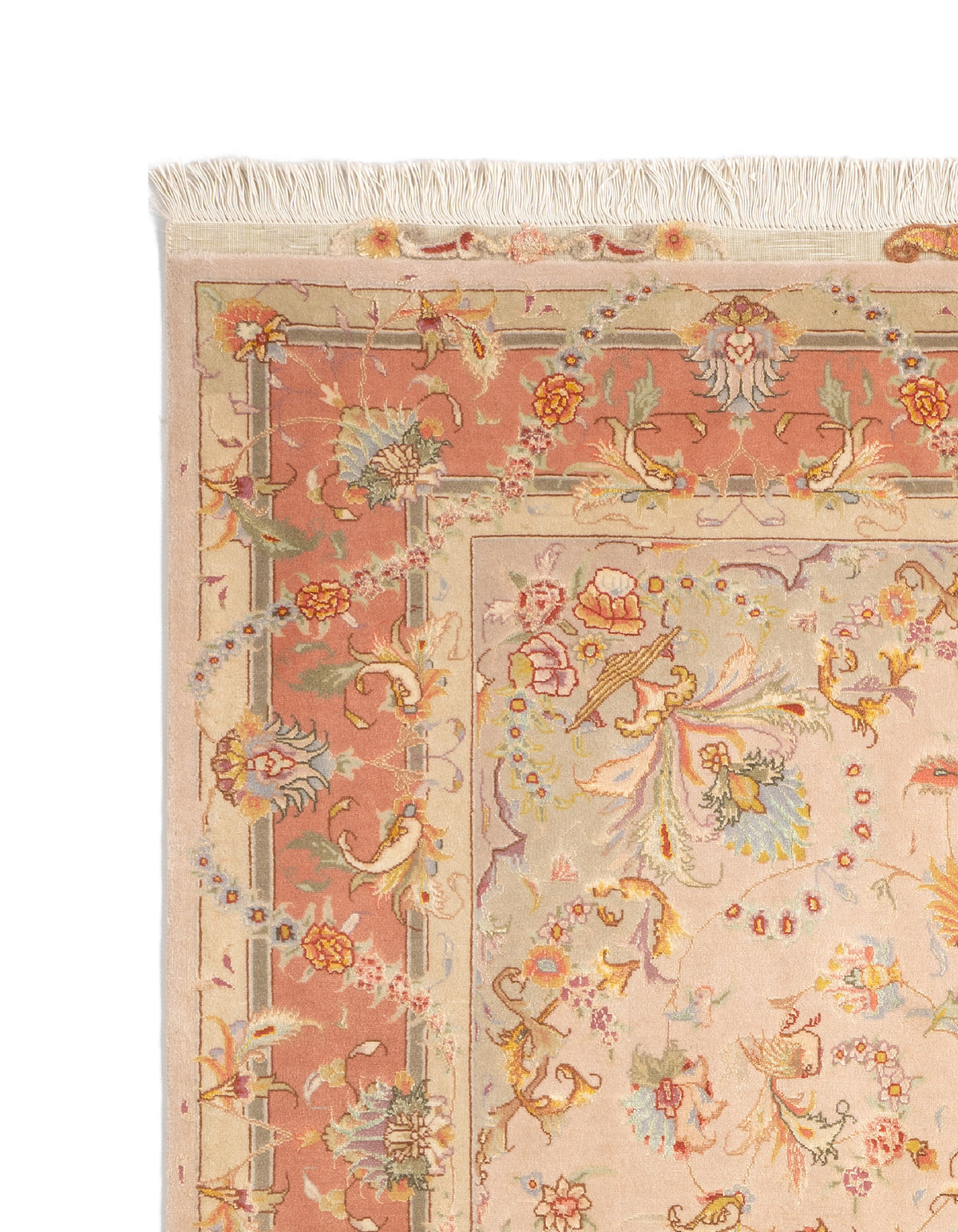 214 x 152 Tabriz con seta