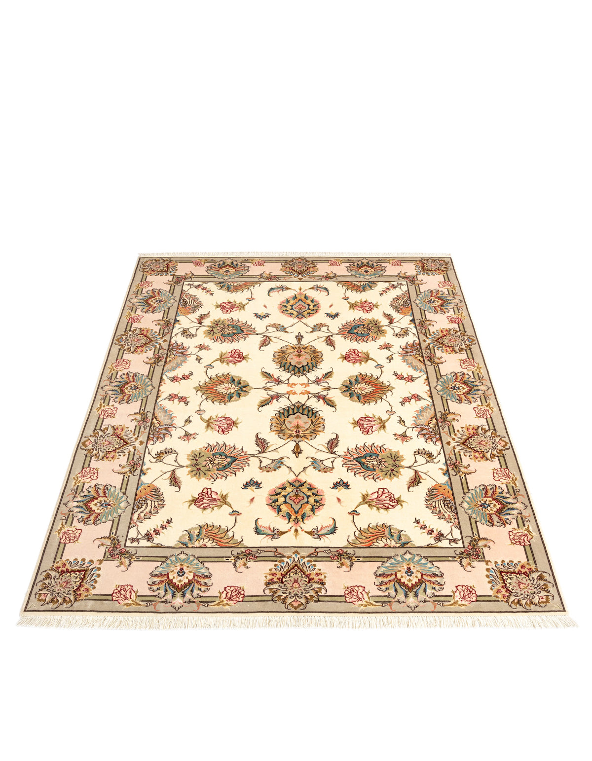 206 x 154 Täbriz mit Seide