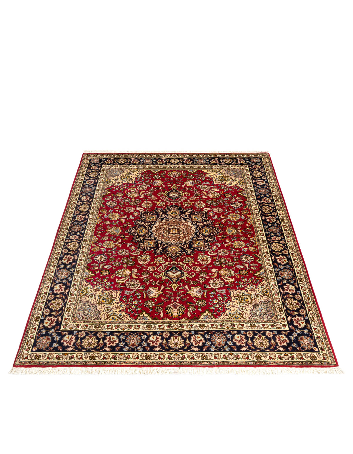 195 x 155 Täbriz mit Seide