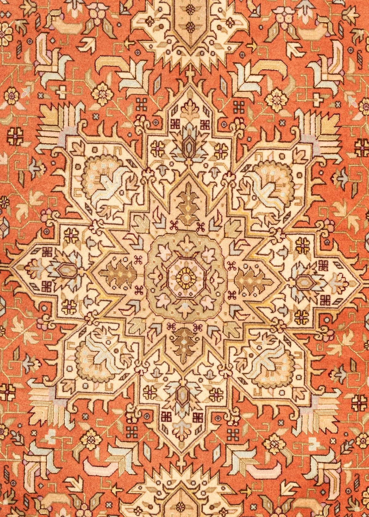 211 x 150 Täbriz mit Seide
