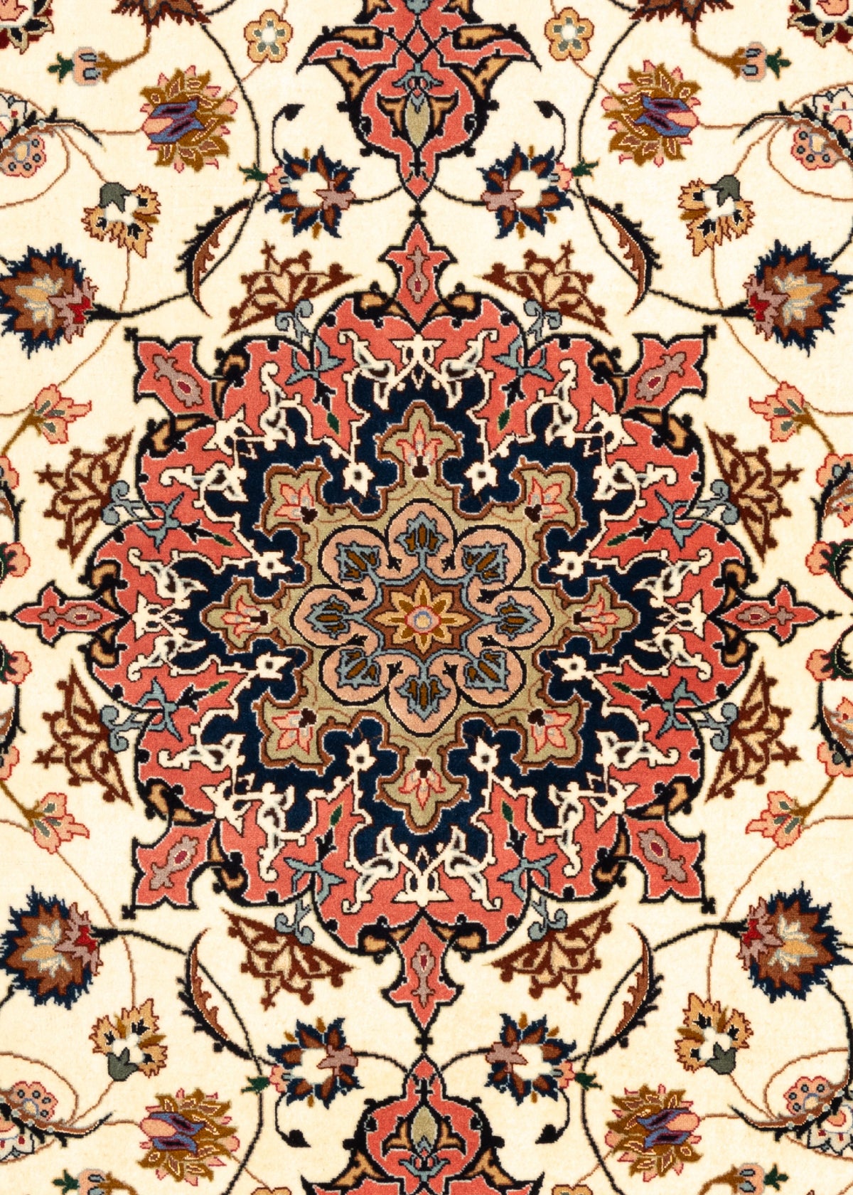 210 x 158 Täbriz mit Seide