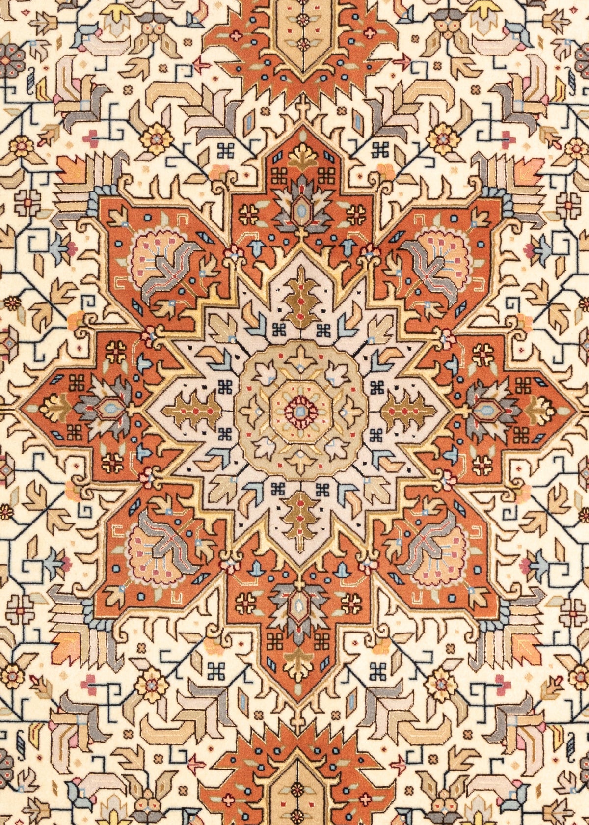 210 x 149 Täbriz mit Seide