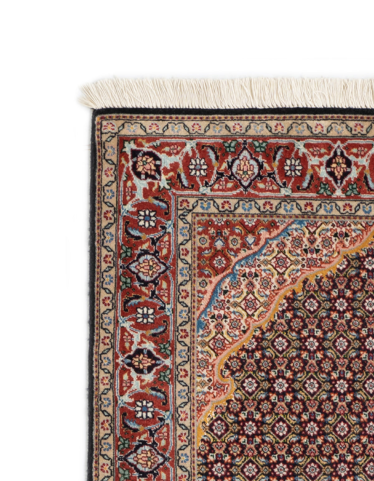 210x150 Tabriz Mahi con seta