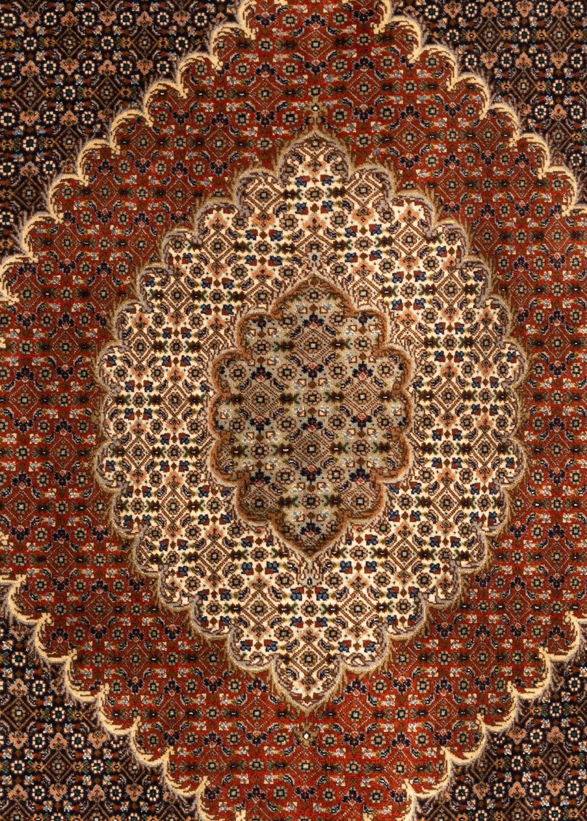 311 x 202 Täbriz Mahi mit Seide