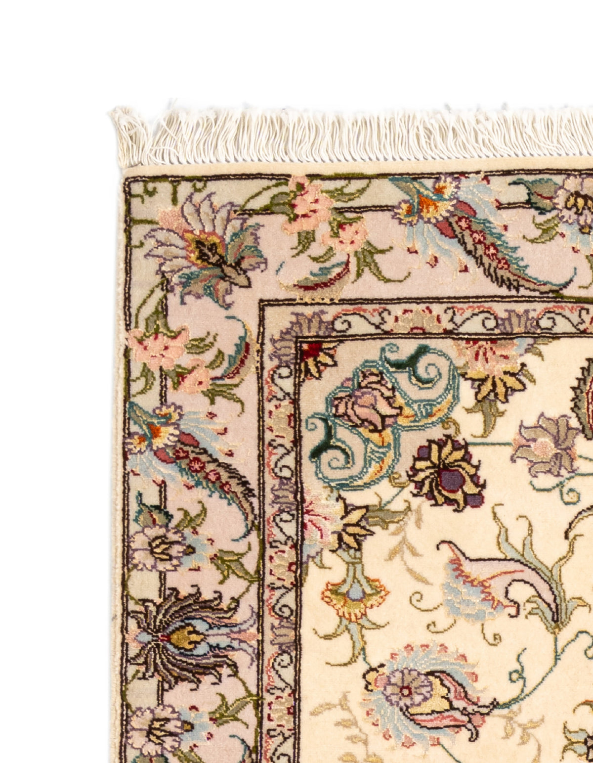 271x87 Tabriz avec de la soie