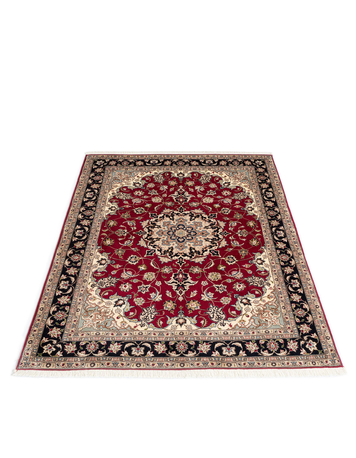 203 x 146 Täbriz mit Seide