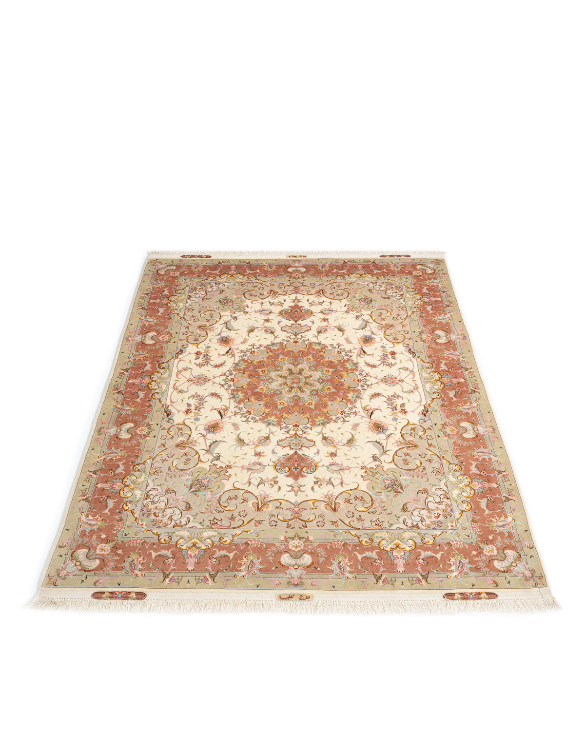215x152 Tabriz su e con seta