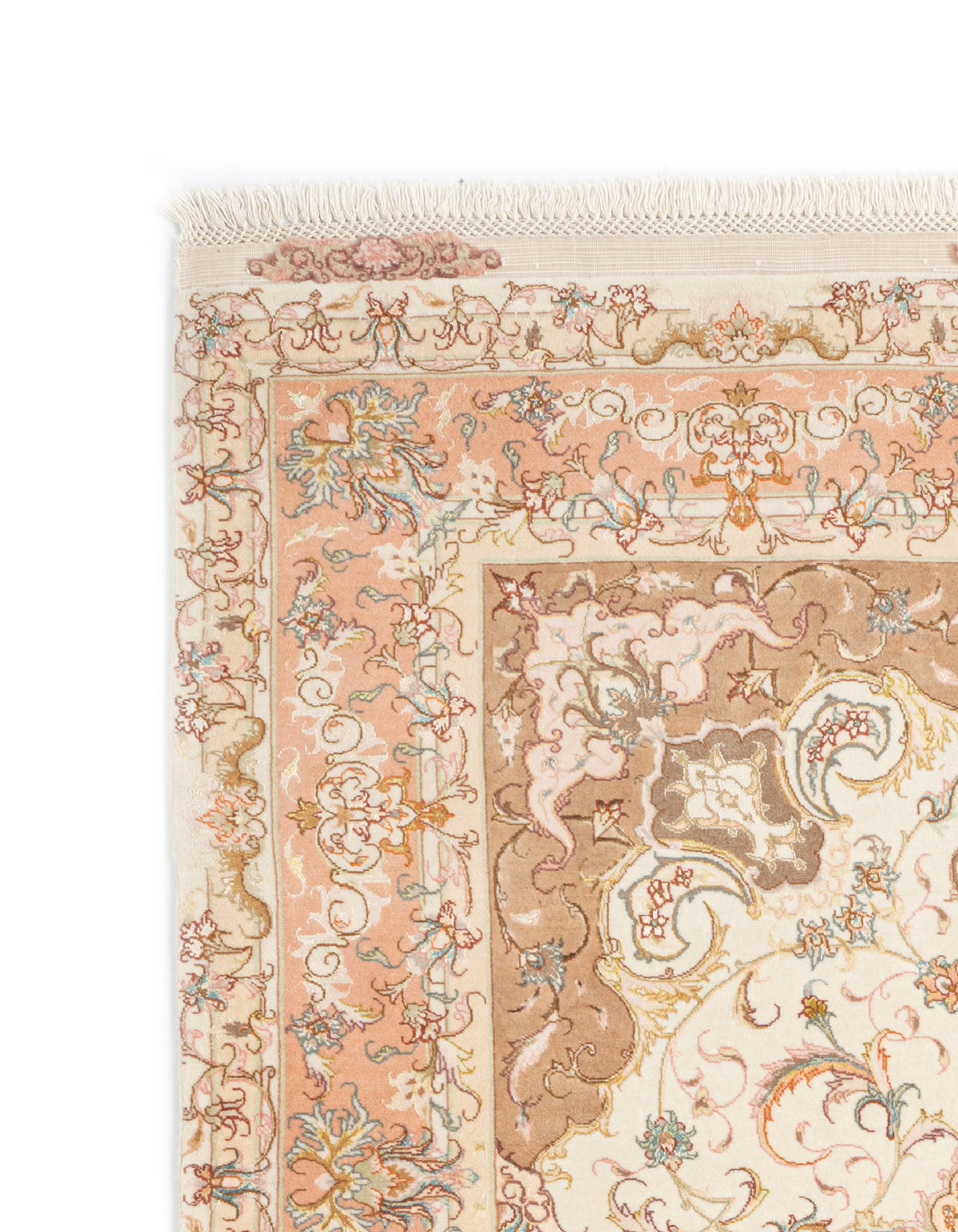 217x150 Tabriz on and with silk