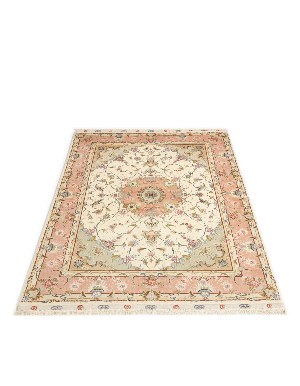 205x150 Tabriz su e con seta