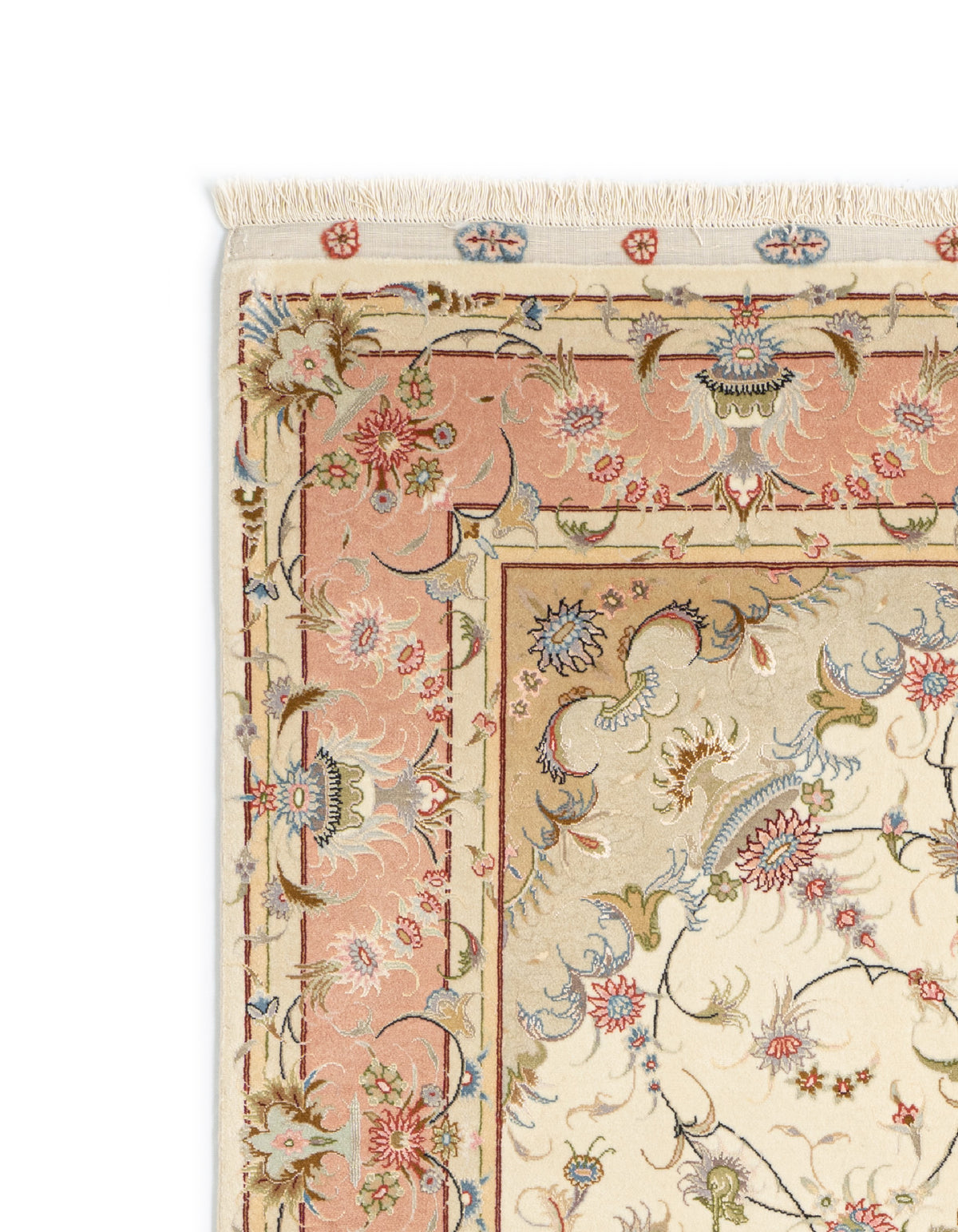 205x150 Tabriz su e con seta