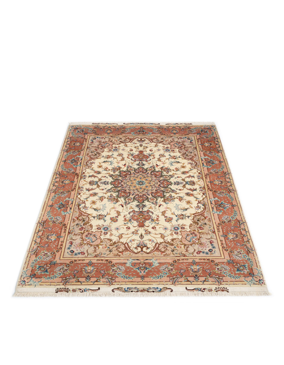 215x152 Tabriz su e con seta