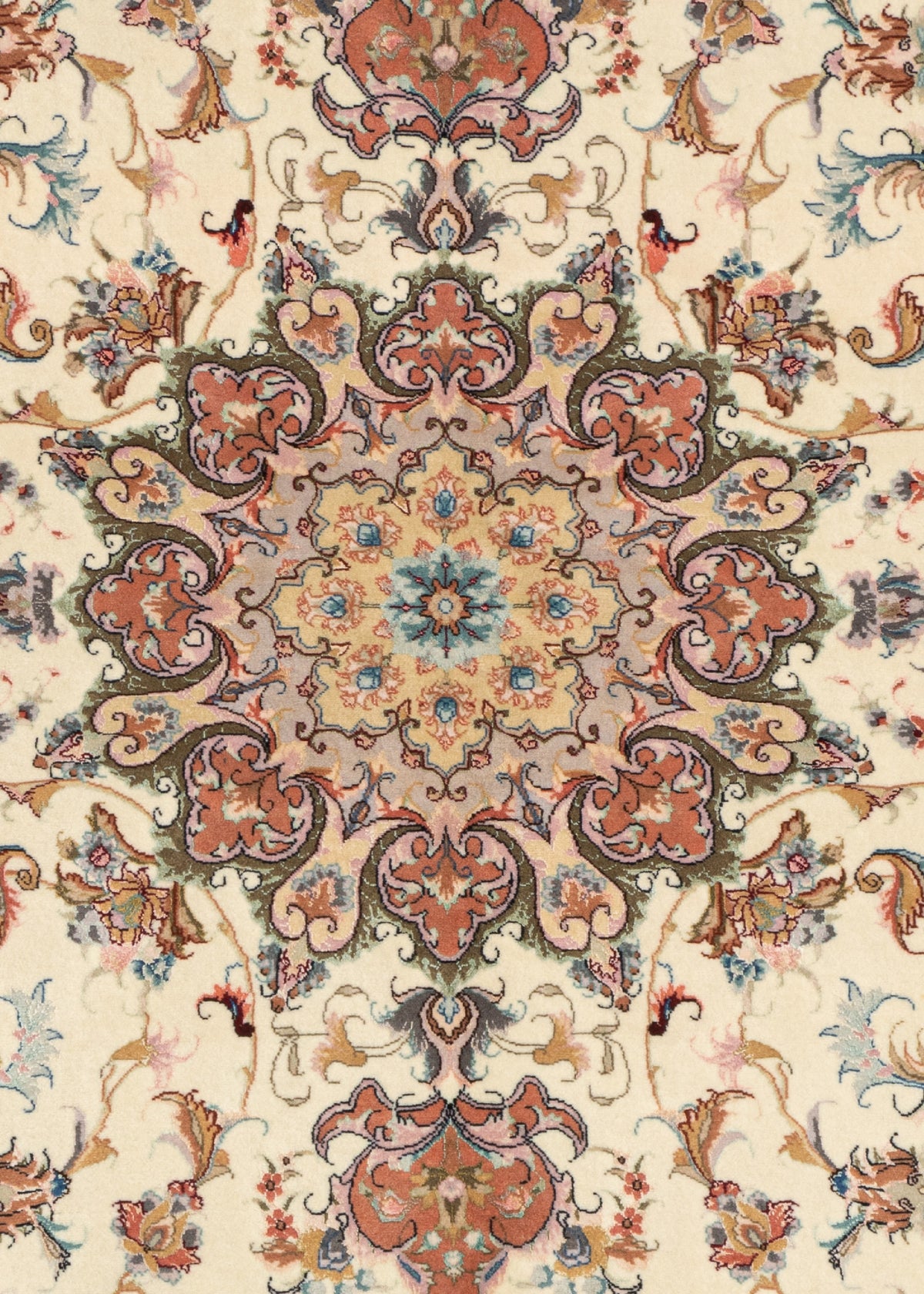 215x152 Tabriz su e con seta