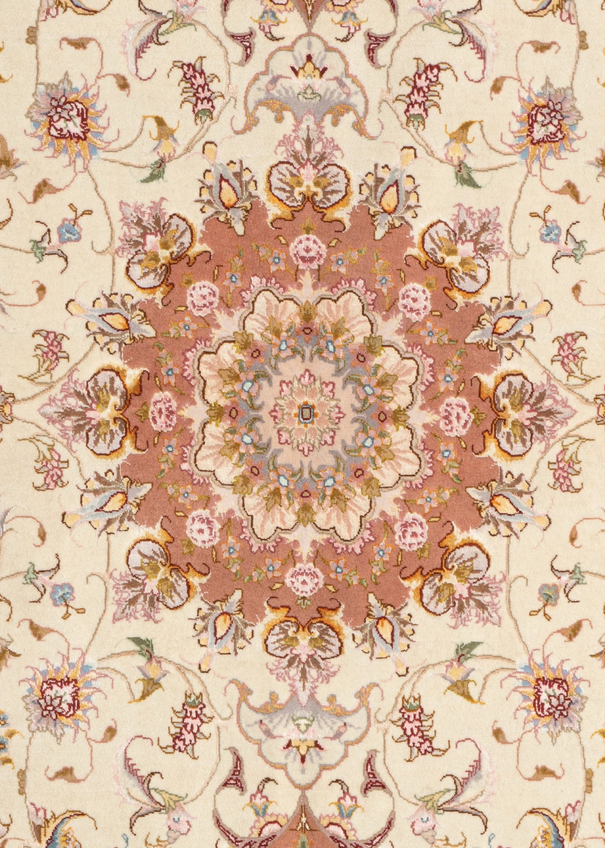 218x150 Tabriz su e con seta