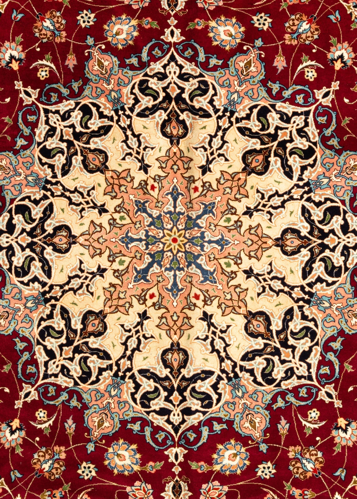 396 x 297 Täbriz mit Seide