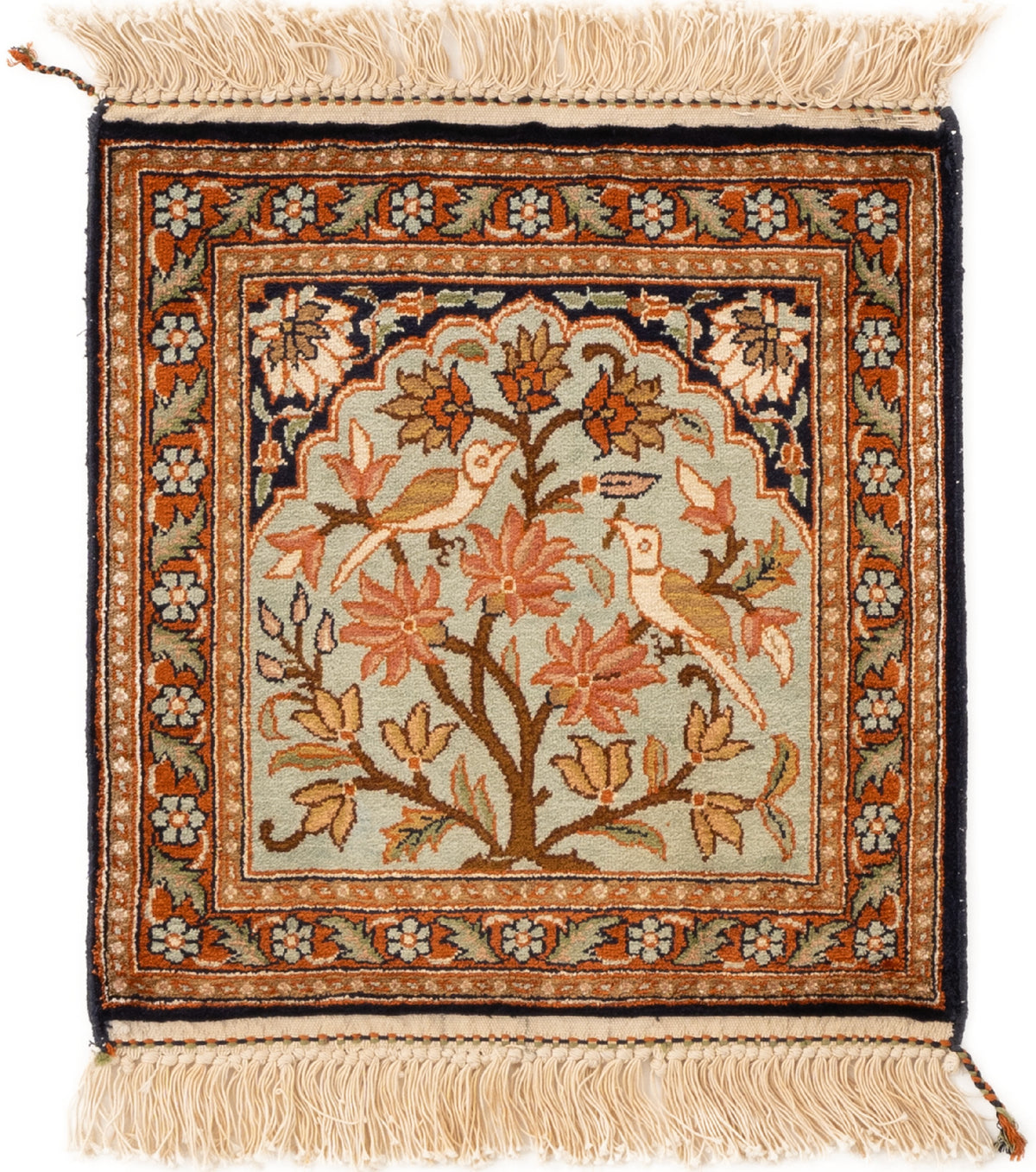 Kashmir Keshan con seta