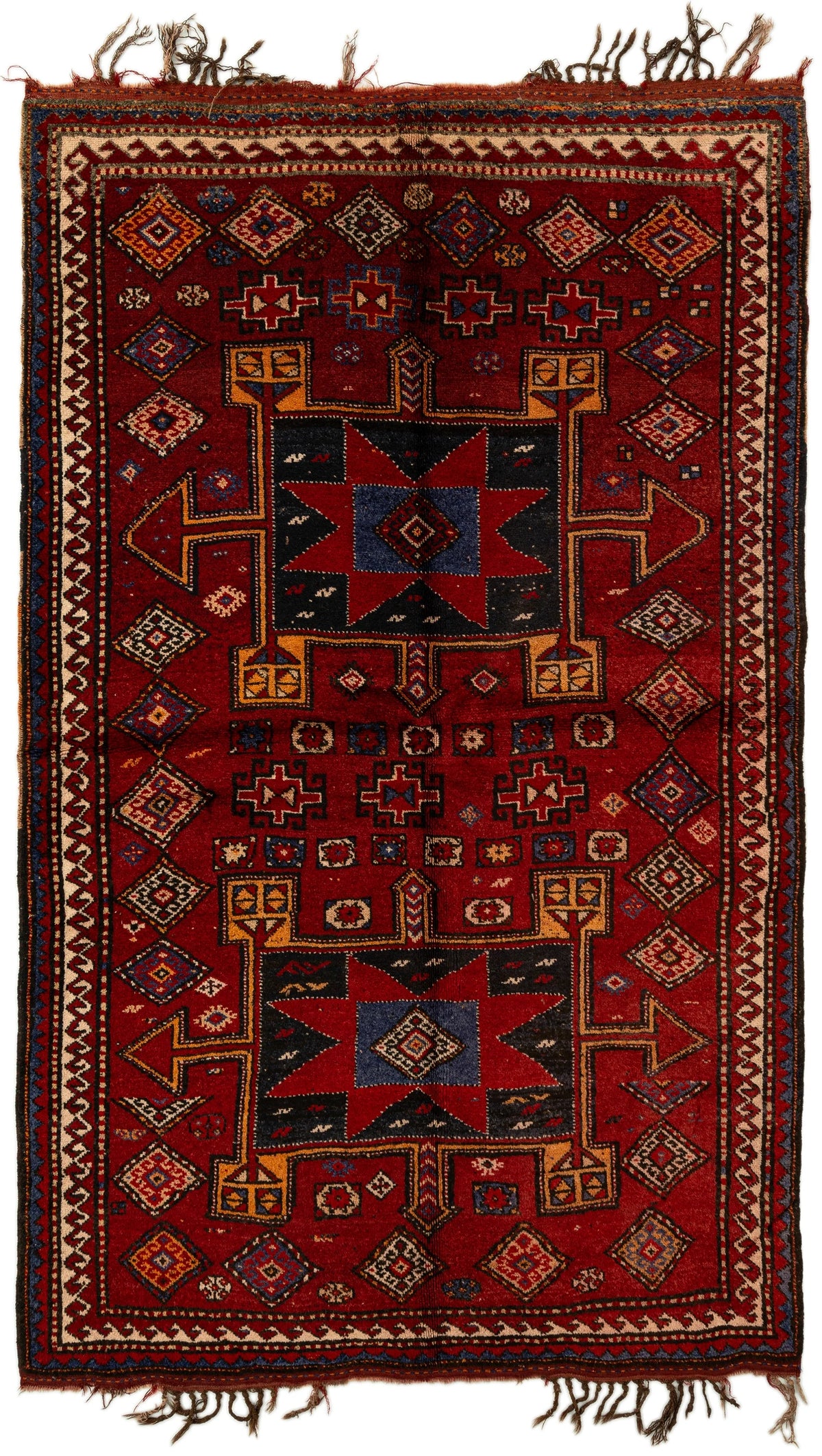 245 x 140 Kurden Teppich alt