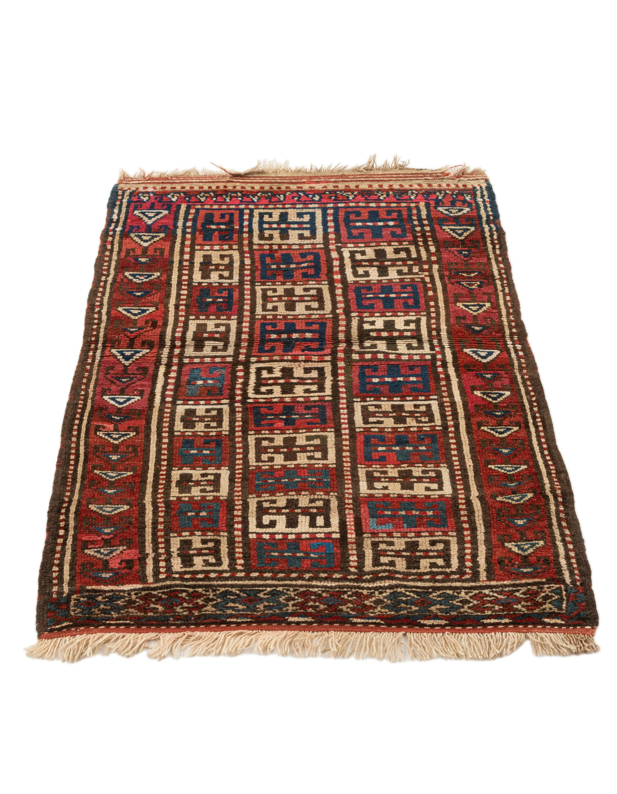 137 x 86 Kurden Teppich alt