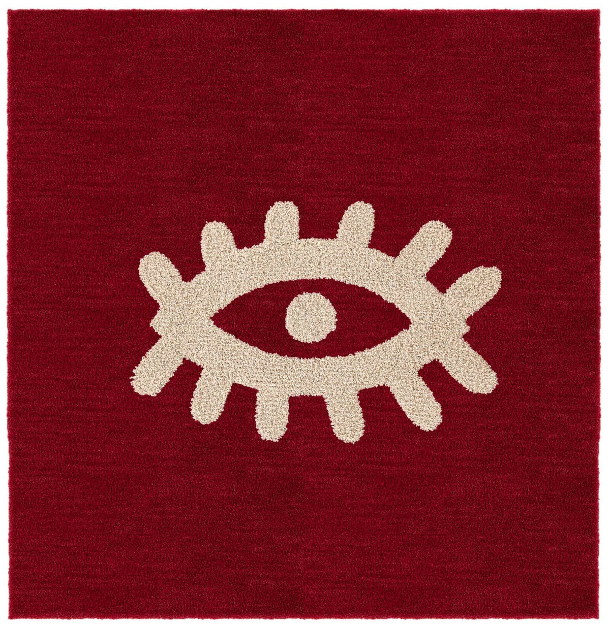 Quadratisch Teppich AI Handgetuftet in Rot von Hadorn™ - Lifestyle Image