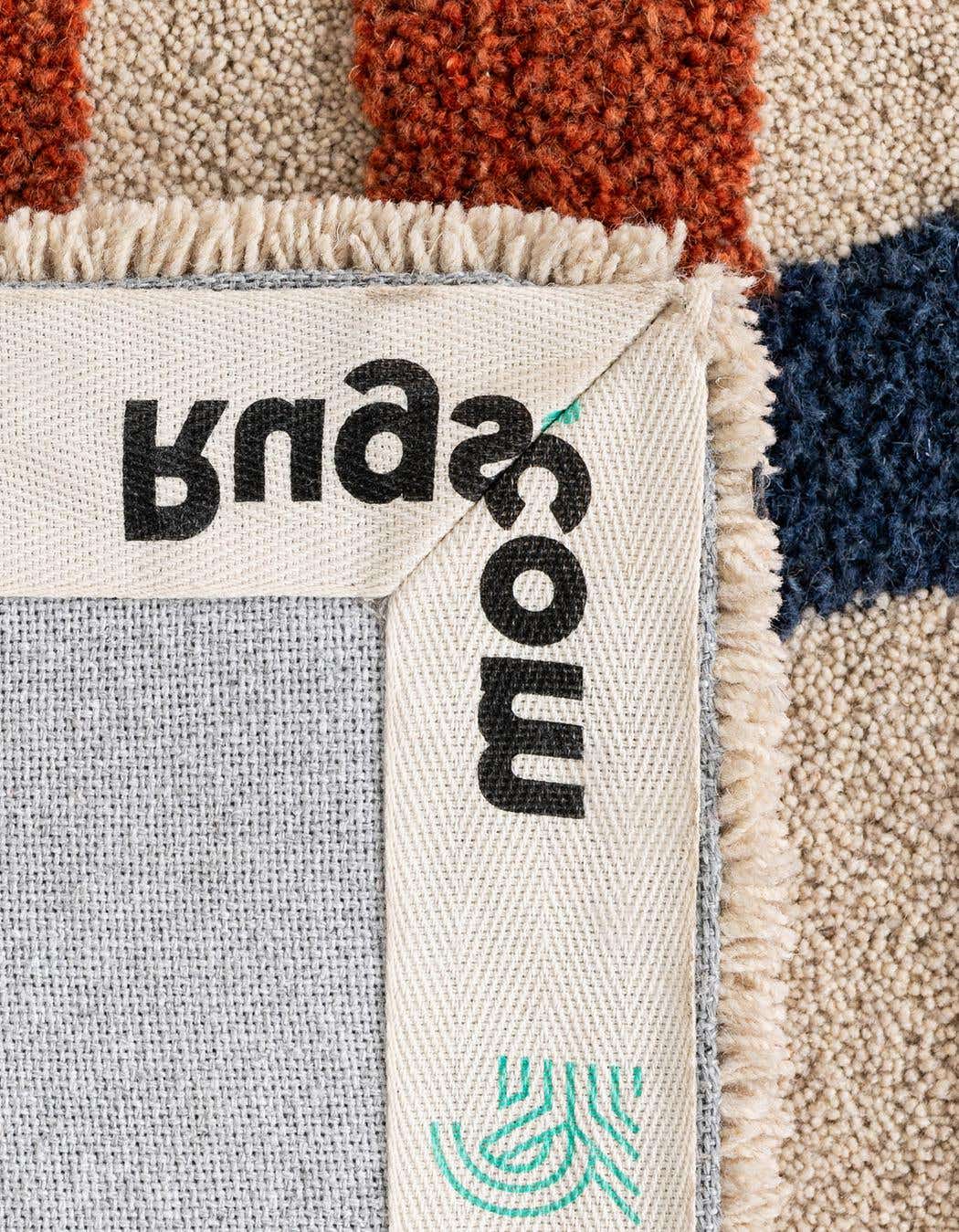 Rechteck Teppich AI Handgetuftet in Elfenbein von Hadorn™ - Lifestyle Image