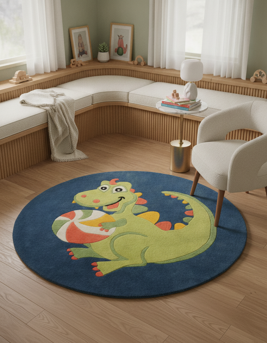 130x130 Kinder Teppich