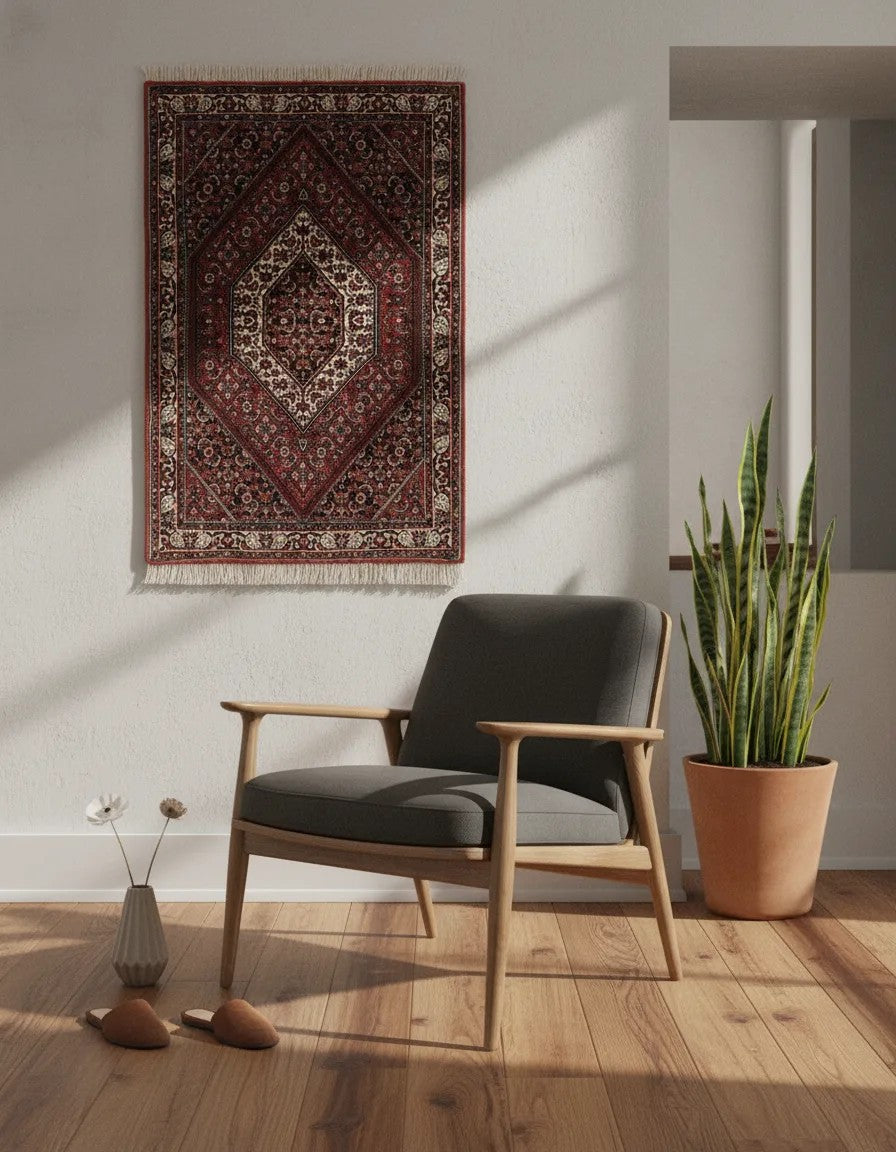 75 x 97 Bidjar mit Seide