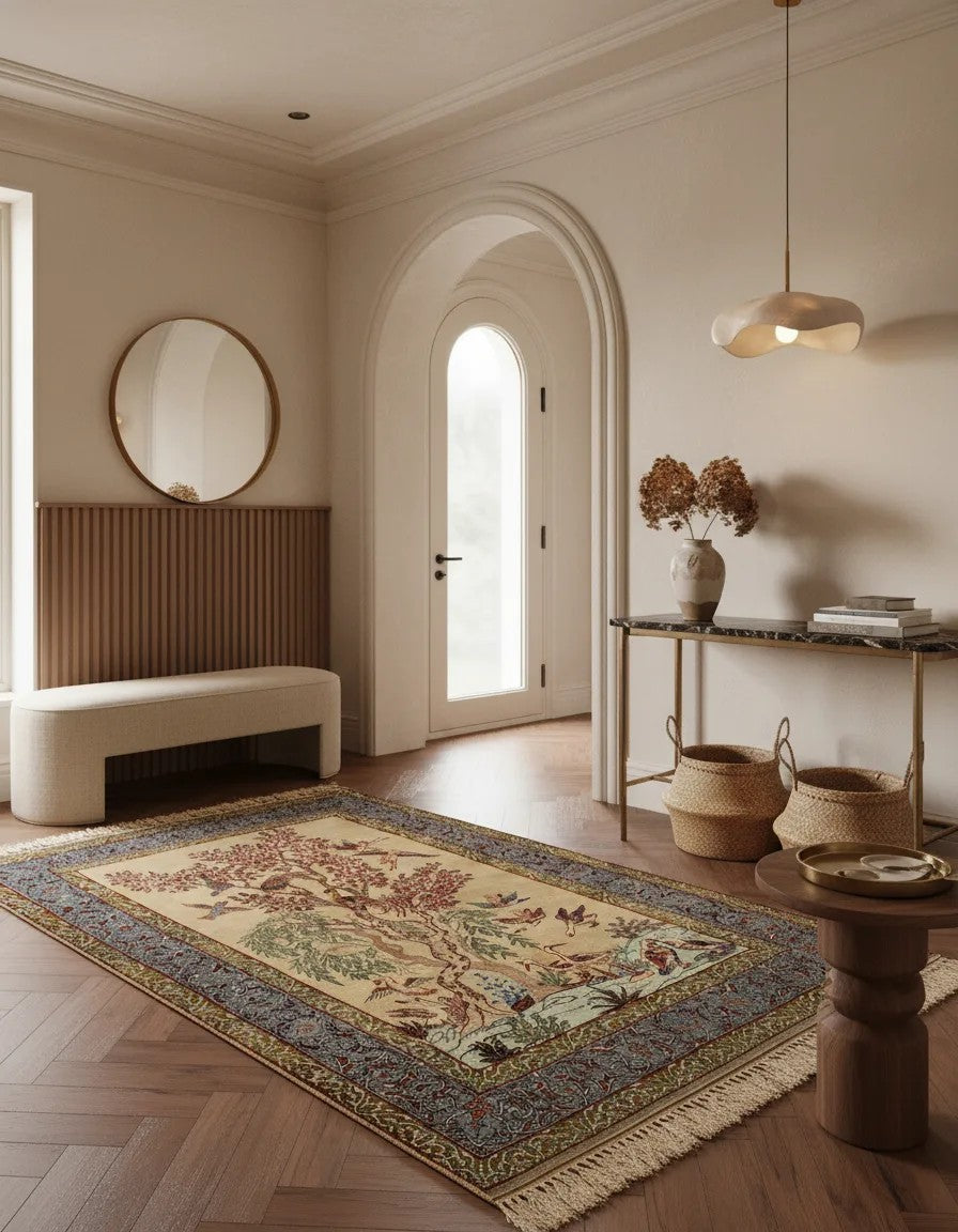 105 x 170 Isfahan mit Seide