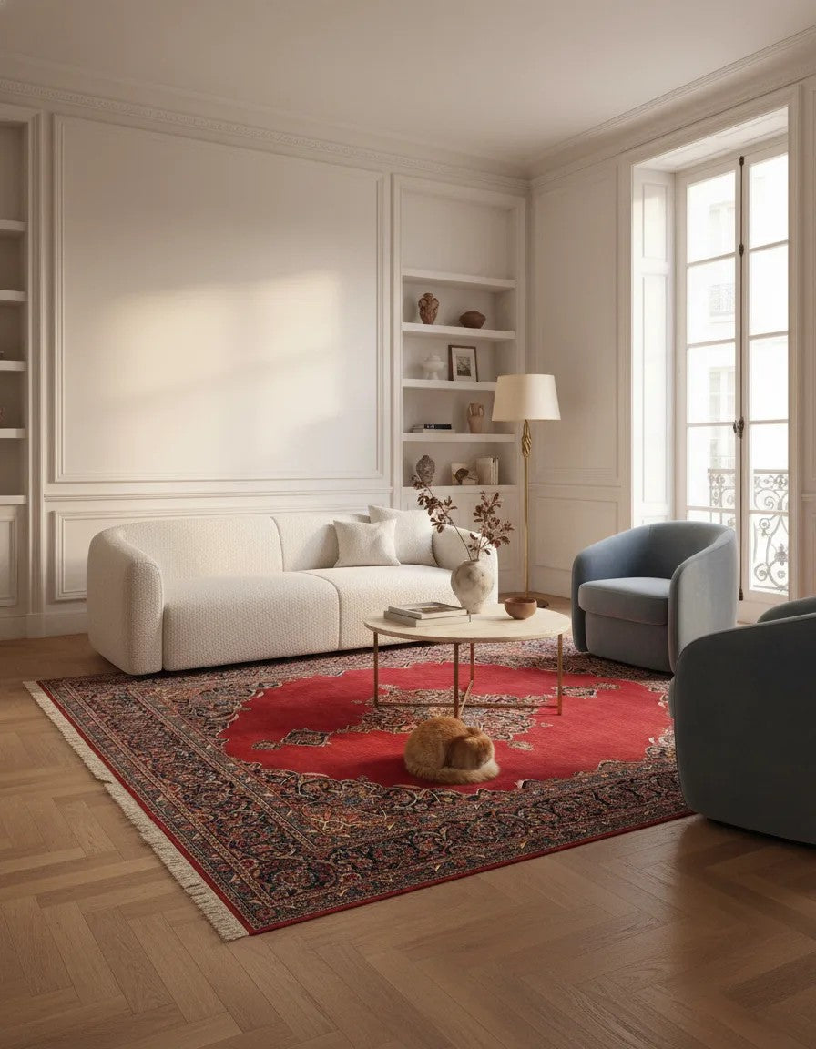 271 x 379 Kashan mit Seide