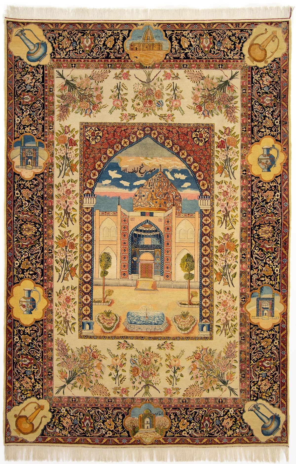 190x284 Tabriz Figural