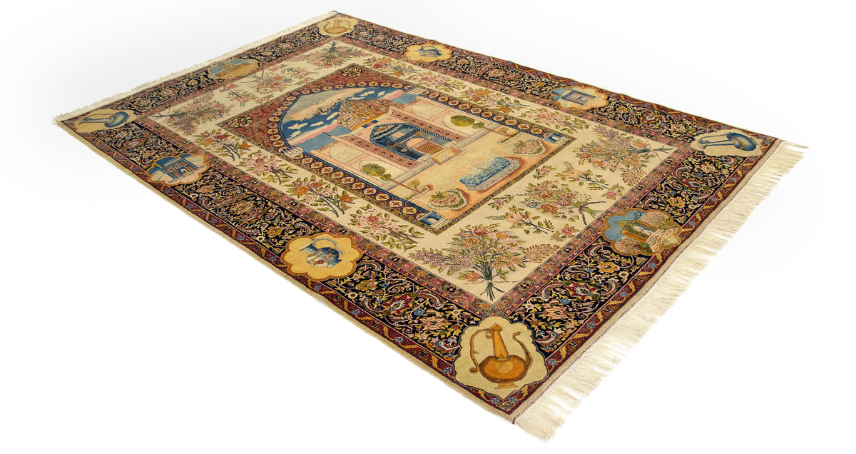 190x284 Tabriz Figural