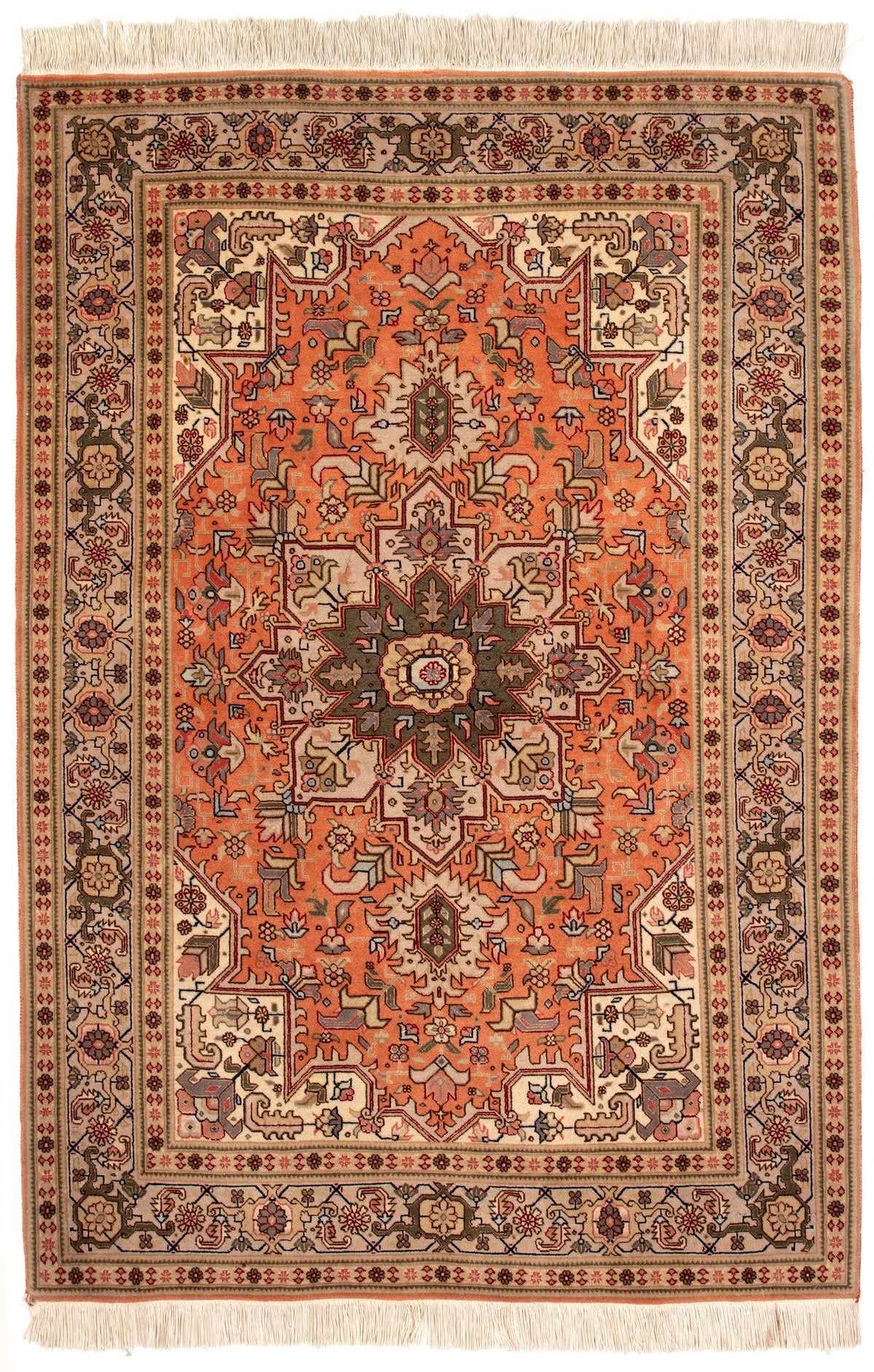 104x155 Tabriz con seta