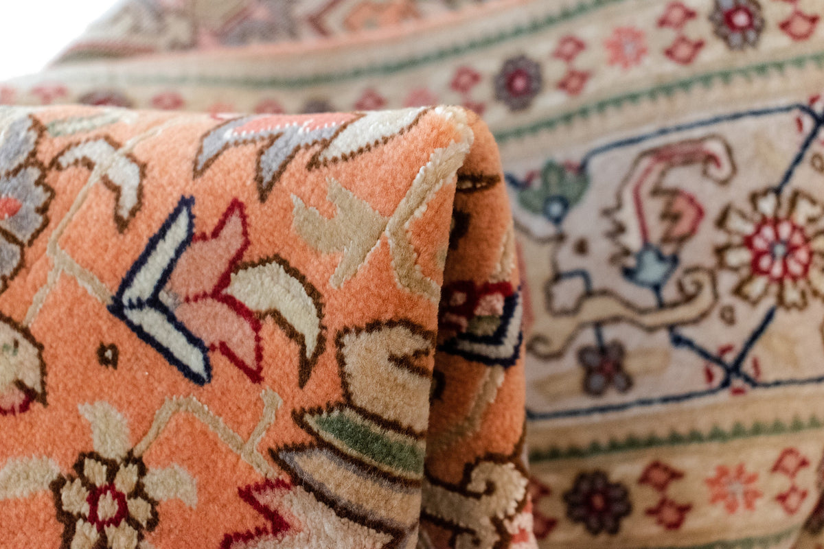 104x155 Tabriz con seta