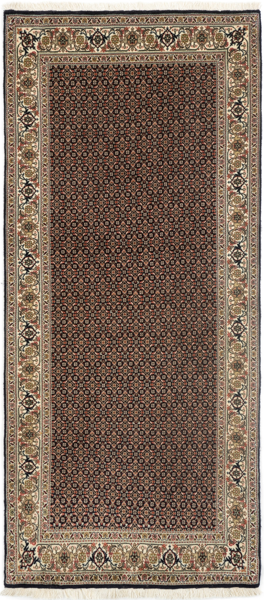 82x195 Mahi di Tabriz con seta