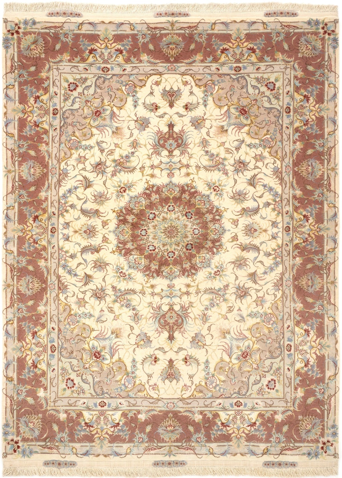 208 x 152 Täbriz mit Seide