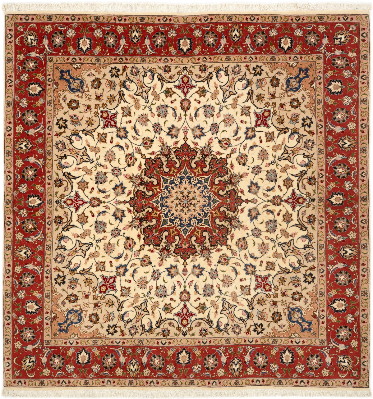 196x205 Tabriz con seta